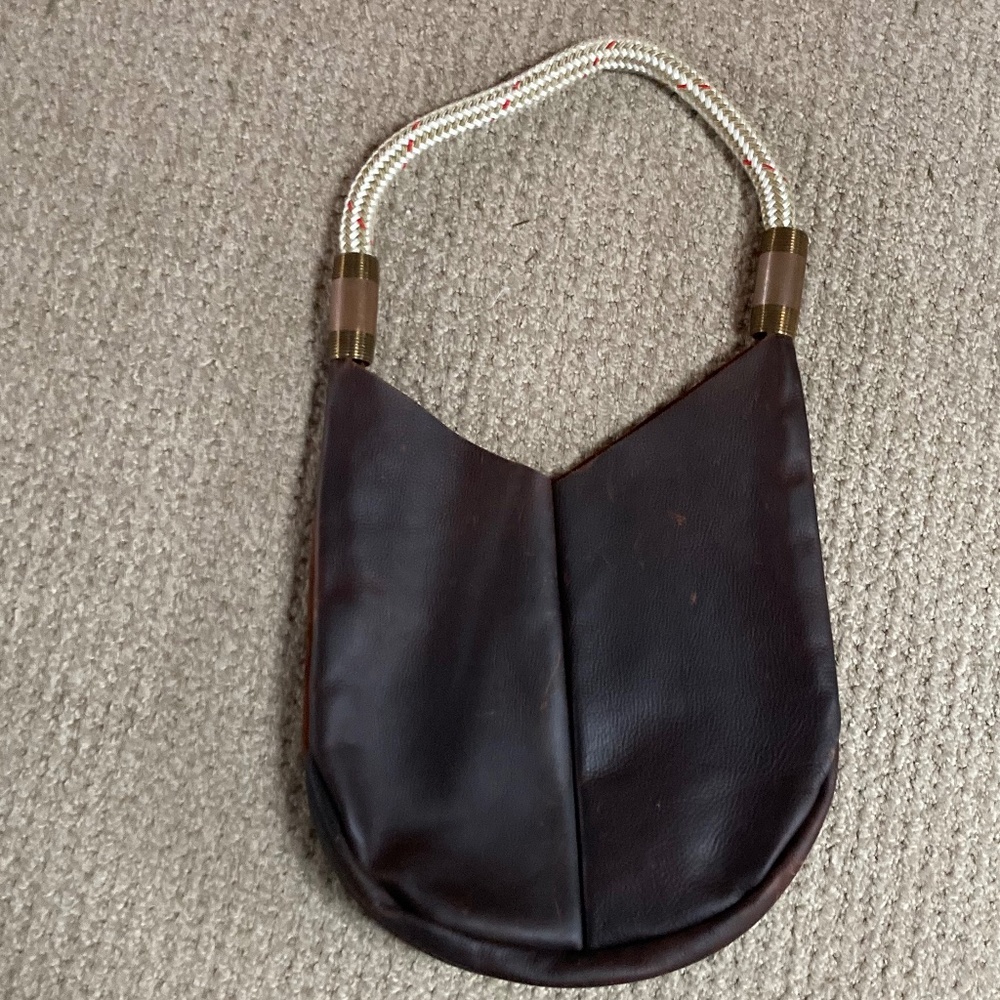 Wildwood Oyster Brown Leather Hobo Bag